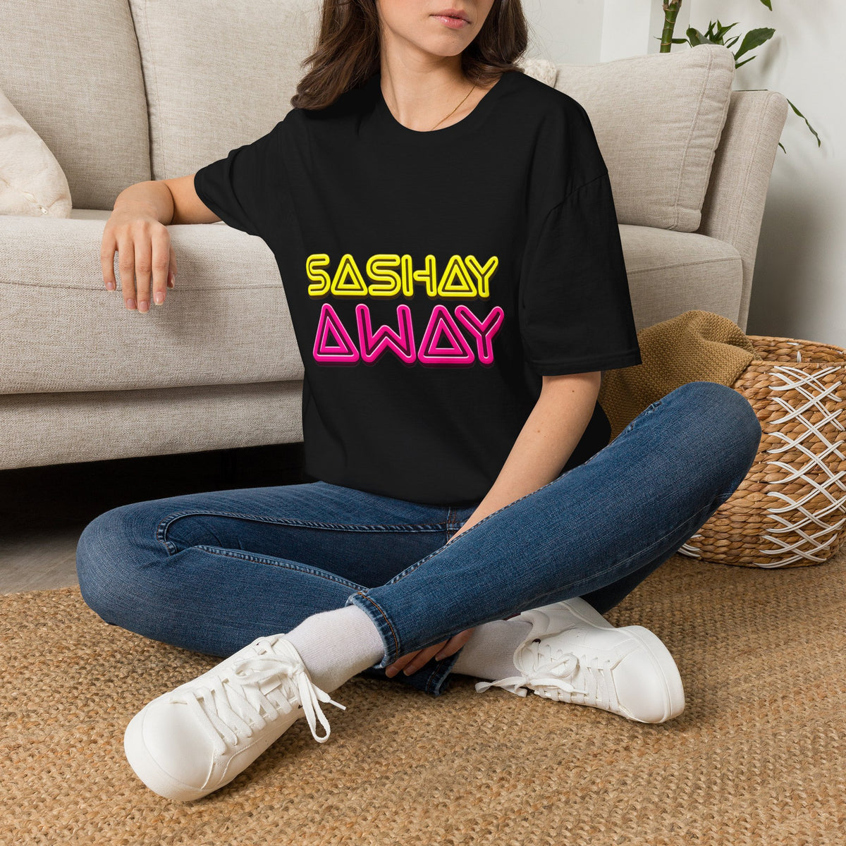 Sashay Away T-Shirt – Retro Neon Drag-Inspired Graphic Tee