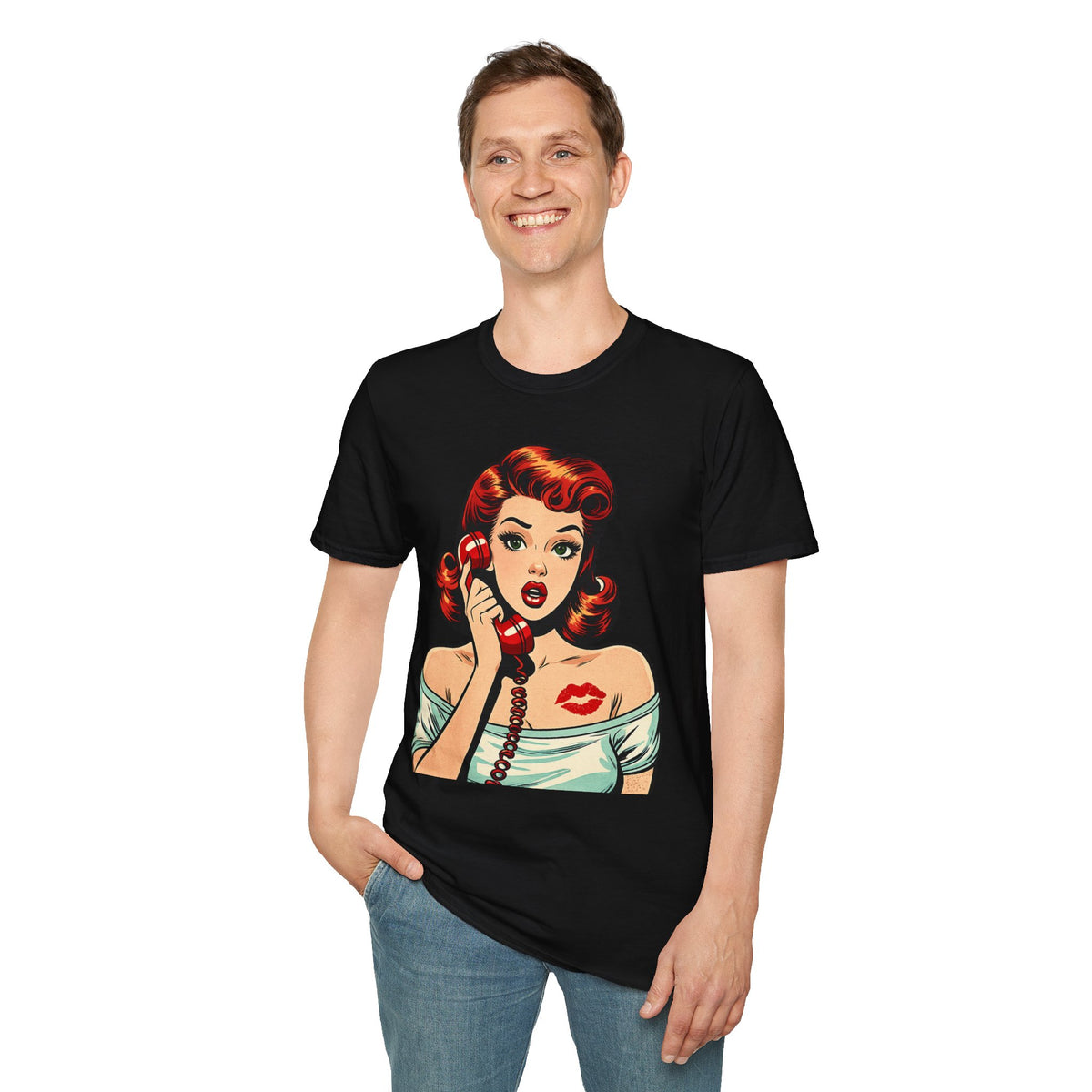 Retro Pinup Girl Pop Art T-Shirt | Vintage Comic Style Tee