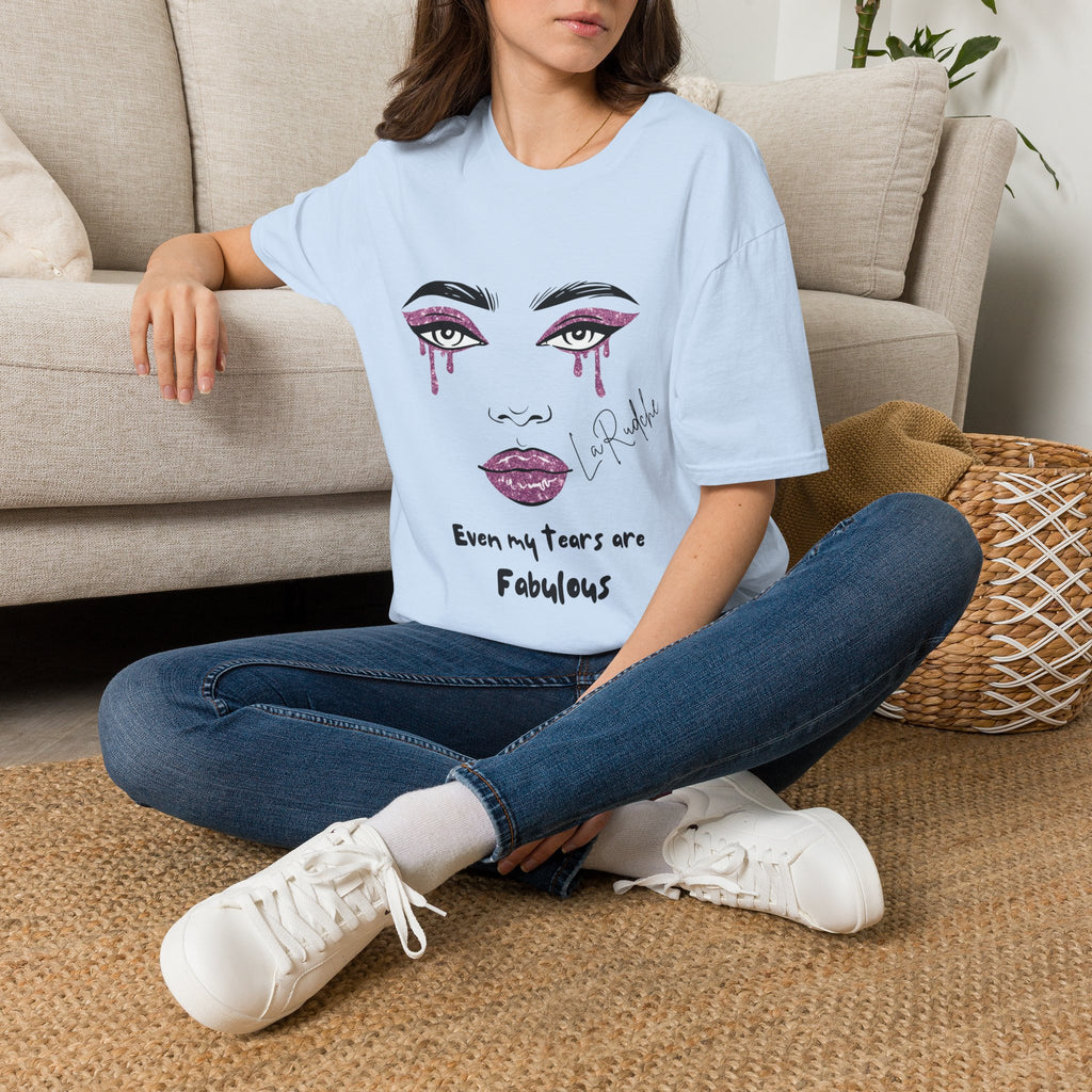 Even My Tears Are Fabulous T-Shirt | Minimal Feminine Illustration