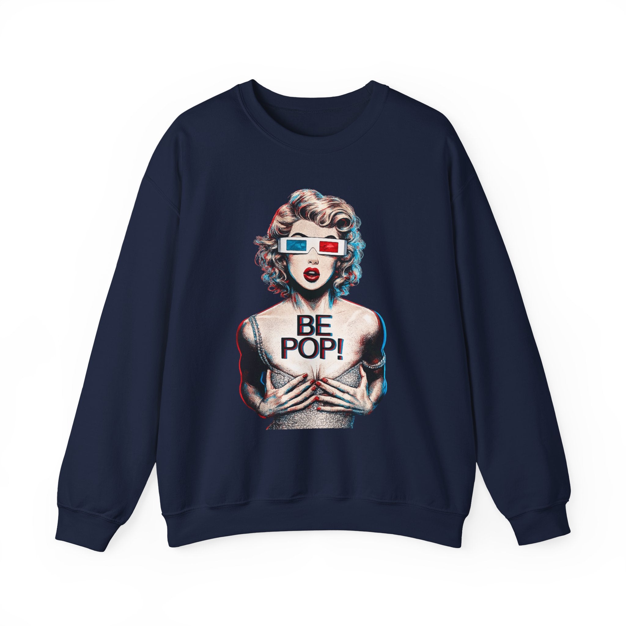 Pop Art BE POP! Sweatshirt | Vintage Pin-Up Graphic