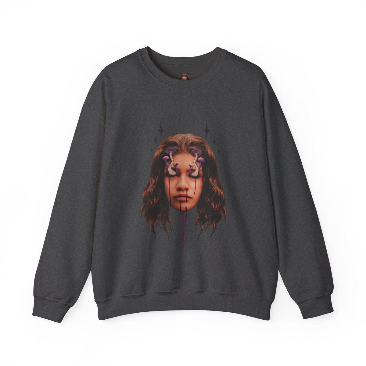 Mushroom Awakeness sweatshirt | Portrait Art, Mystic Tears