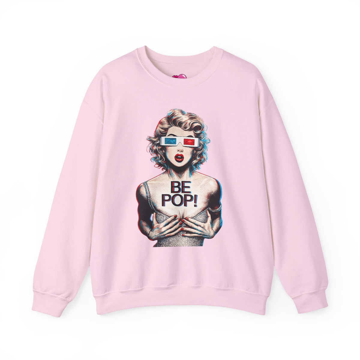Pop Art BE POP! Sweatshirt | Vintage Pin-Up Graphic