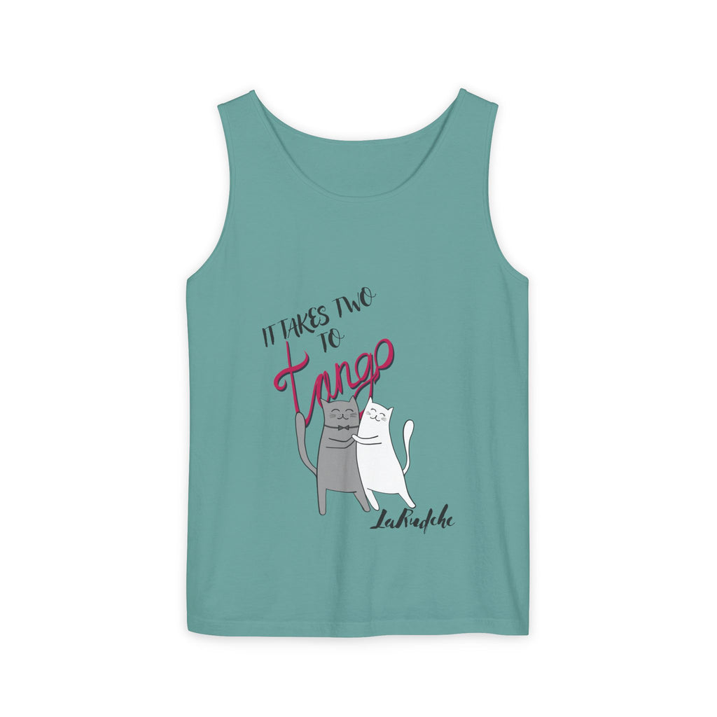 It Takes Two to Tango Cats tank top | Dancing Cat Illustration