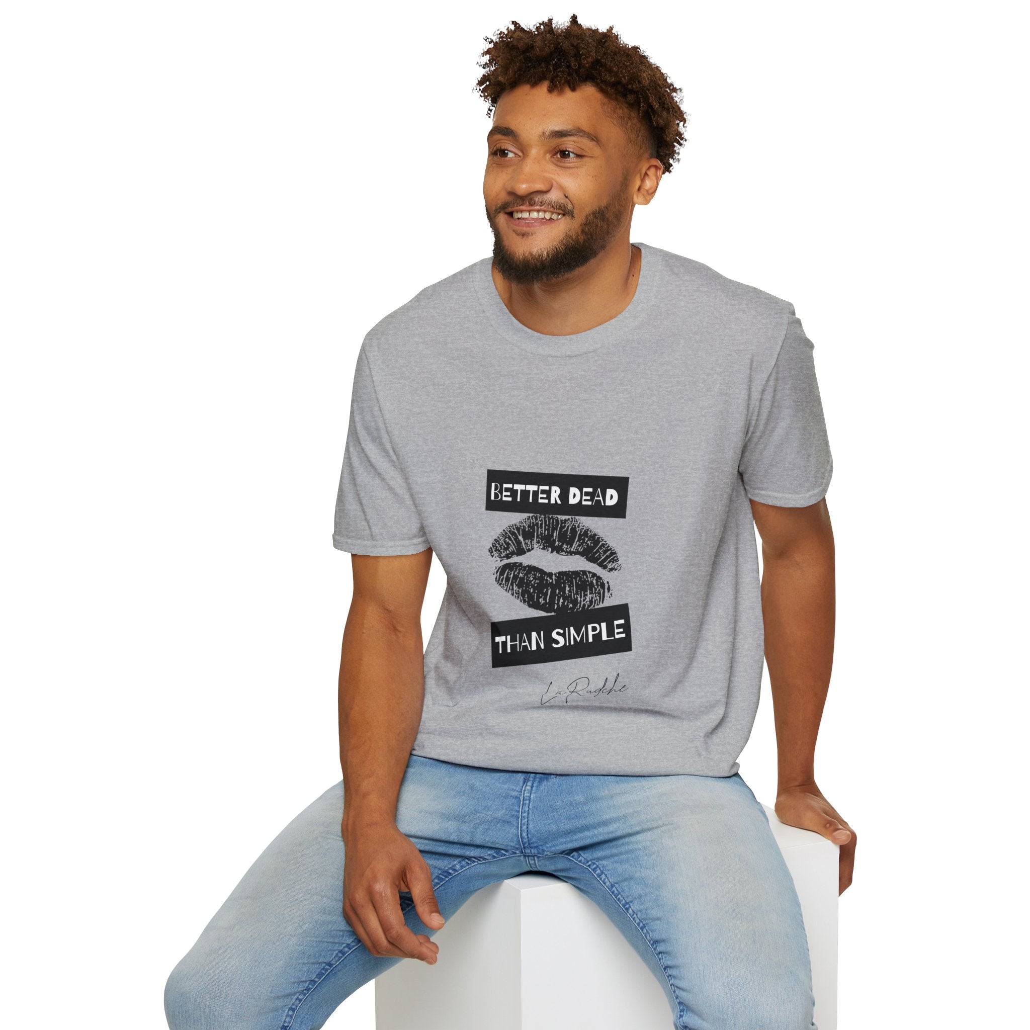 Better Dead Than Simple T-Shirt | Grunge Kiss Graphic Tee