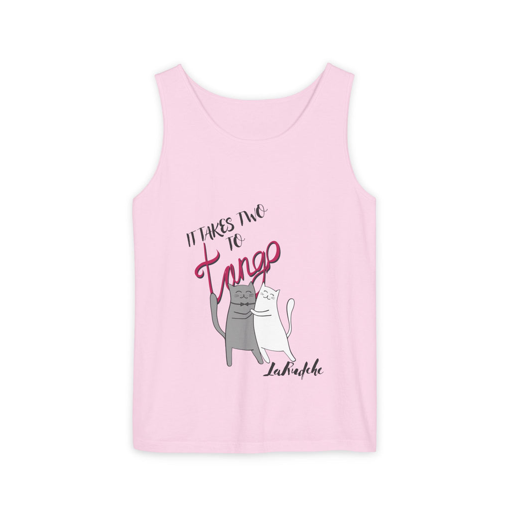 It Takes Two to Tango Cats tank top | Dancing Cat Illustration