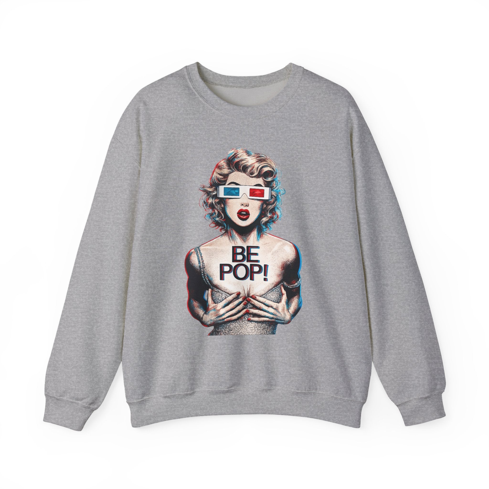 Pop Art BE POP! Sweatshirt | Vintage Pin-Up Graphic