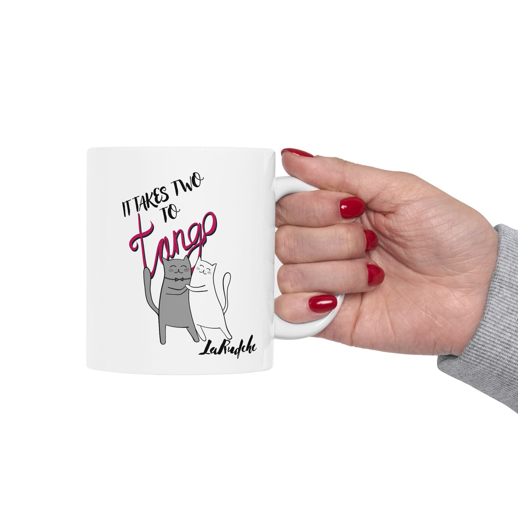 Takes Two Cats To Tango Mug | Motivational Ceramic Coffee Cup