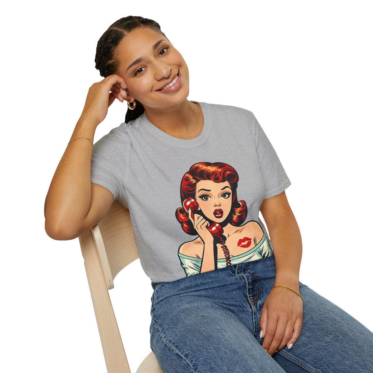Retro Pinup Girl Pop Art T-Shirt | Vintage Comic Style Tee