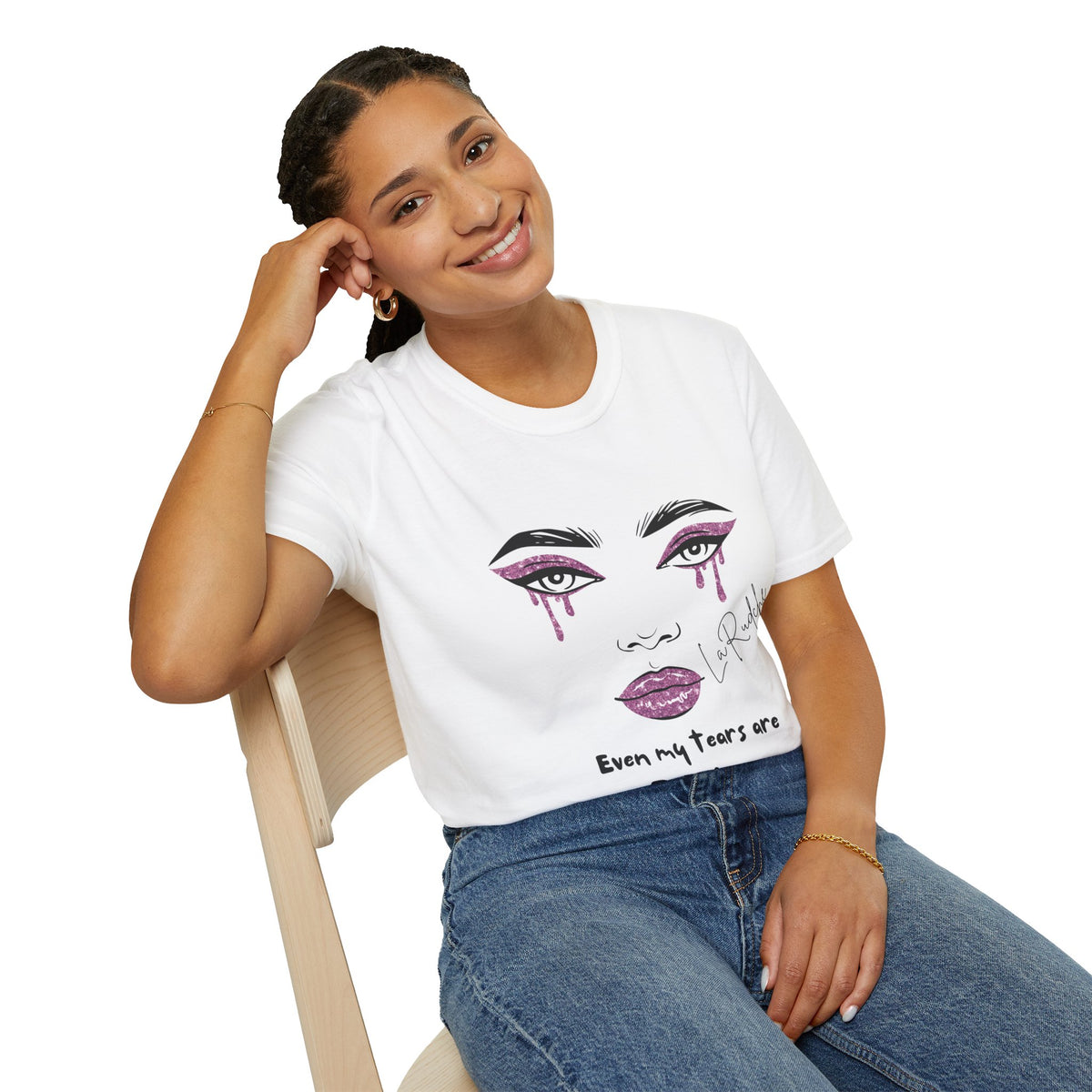 Even My Tears Are Fabulous T-Shirt | Minimal Feminine Illustration