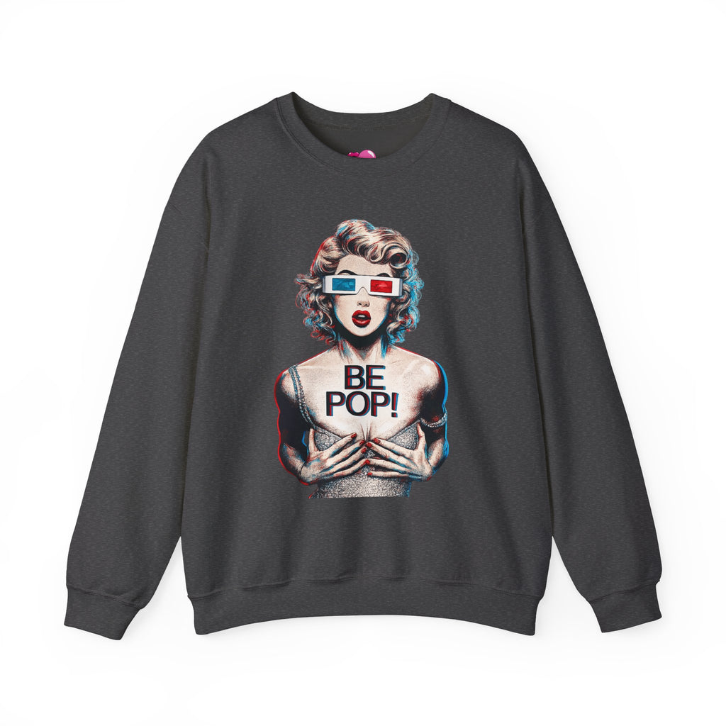 Pop Art BE POP! Sweatshirt | Vintage Pin-Up Graphic