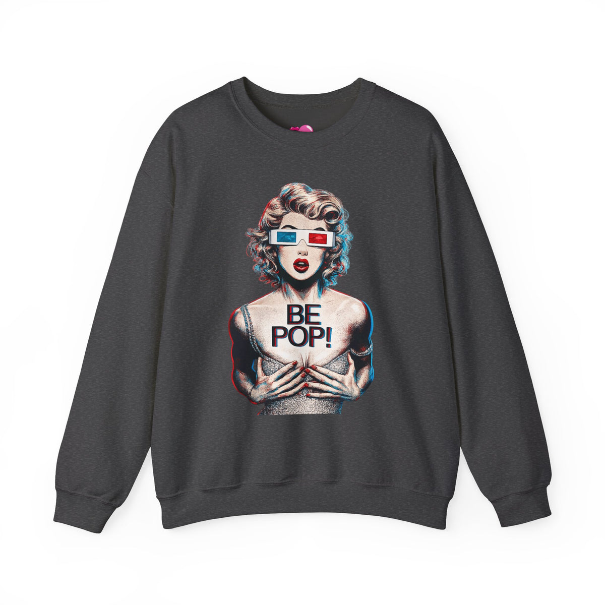 Pop Art BE POP! Sweatshirt | Vintage Pin-Up Graphic