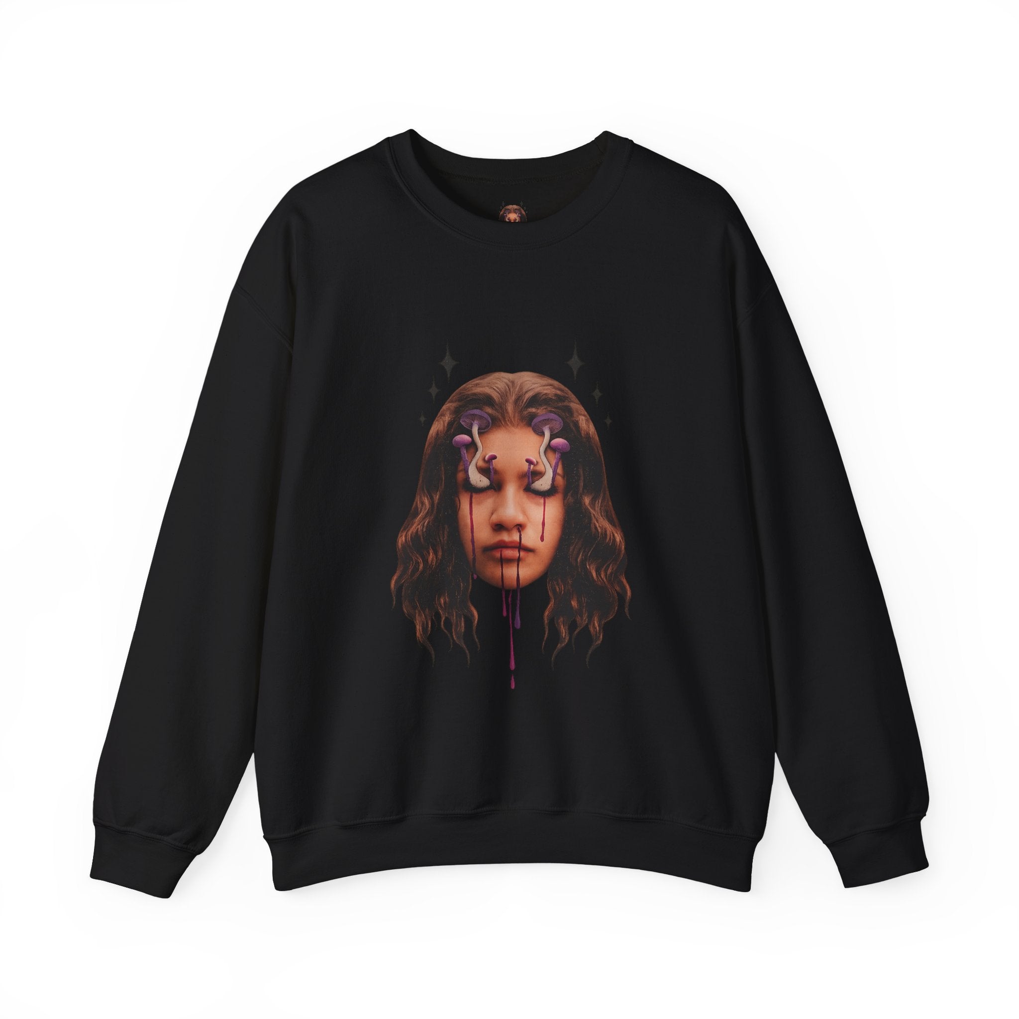 Mushroom Awakeness sweatshirt | Portrait Art, Mystic Tears