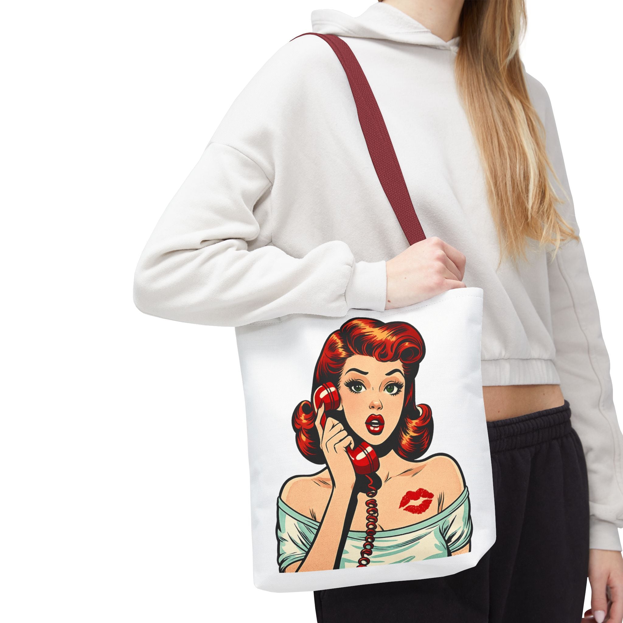 Retro Pop Art Pin Up Tote