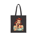 Retro Pinup Girl Tote Bag | Vintage Comic Pop Art Tote