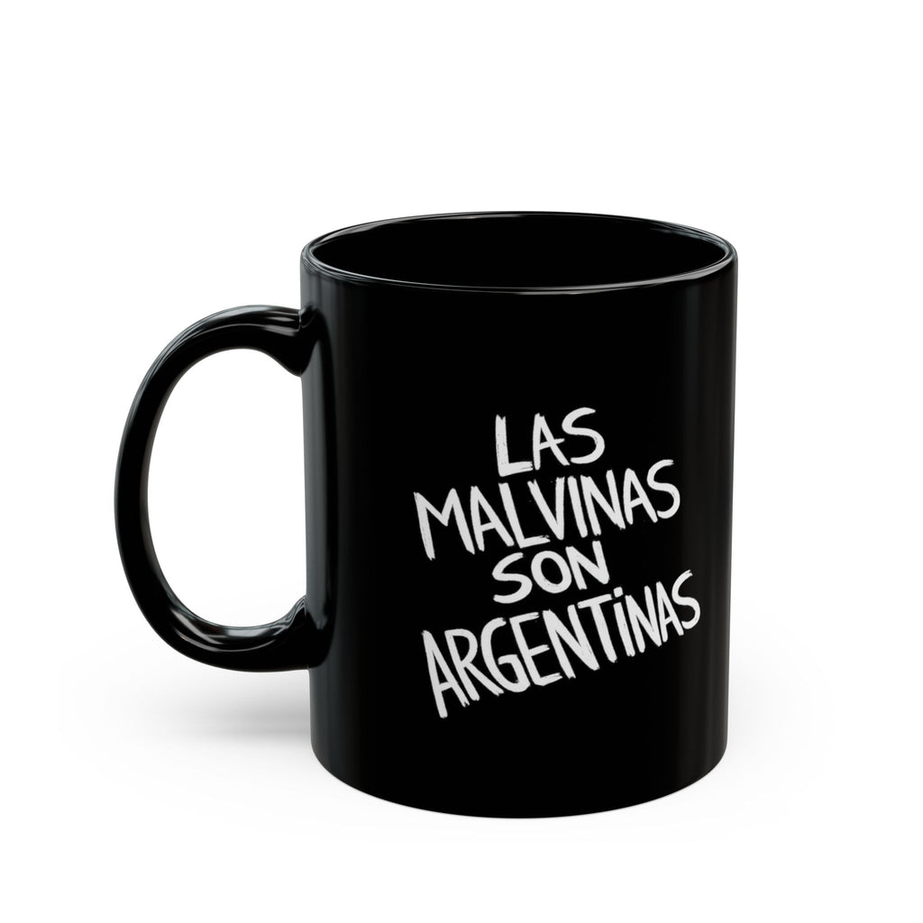 Las Malvinas Son Argentinas Mug | Black Ceramic Coffee Cup