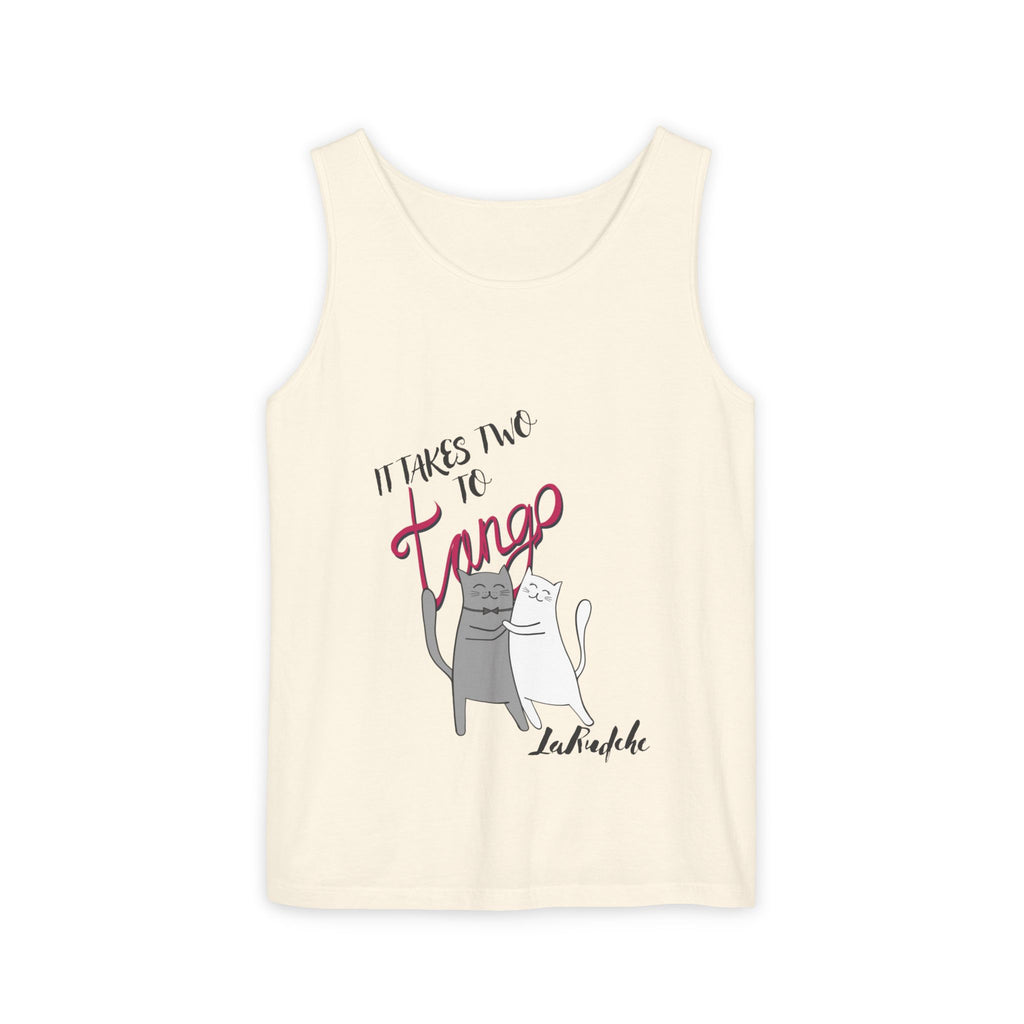 It Takes Two to Tango Cats tank top | Dancing Cat Illustration