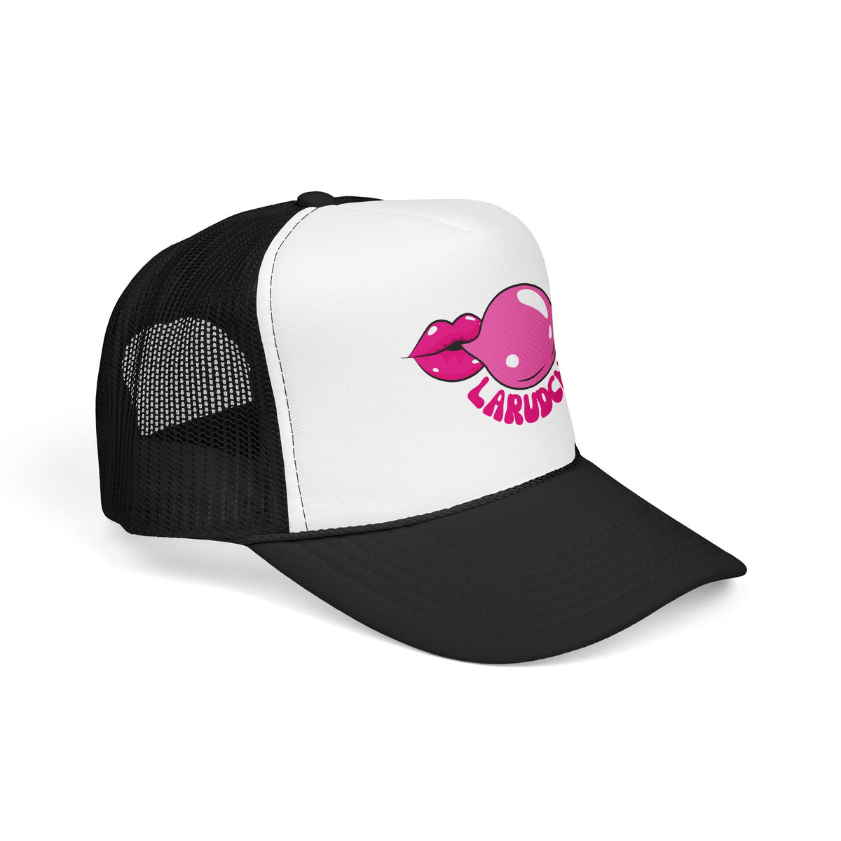 Bubble Gum Lips Trucker Hat | Pink Bubblegum Lip Graphic