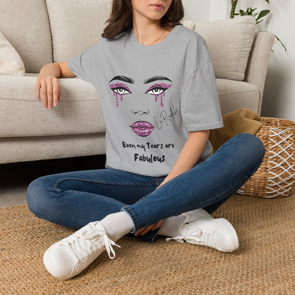 Even My Tears Are Fabulous T-Shirt | Minimal Feminine Illustration