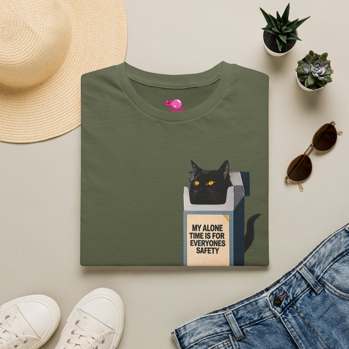 My Alone Time Is For Everyone's Safety T-Shirt | Cat Lover Tee