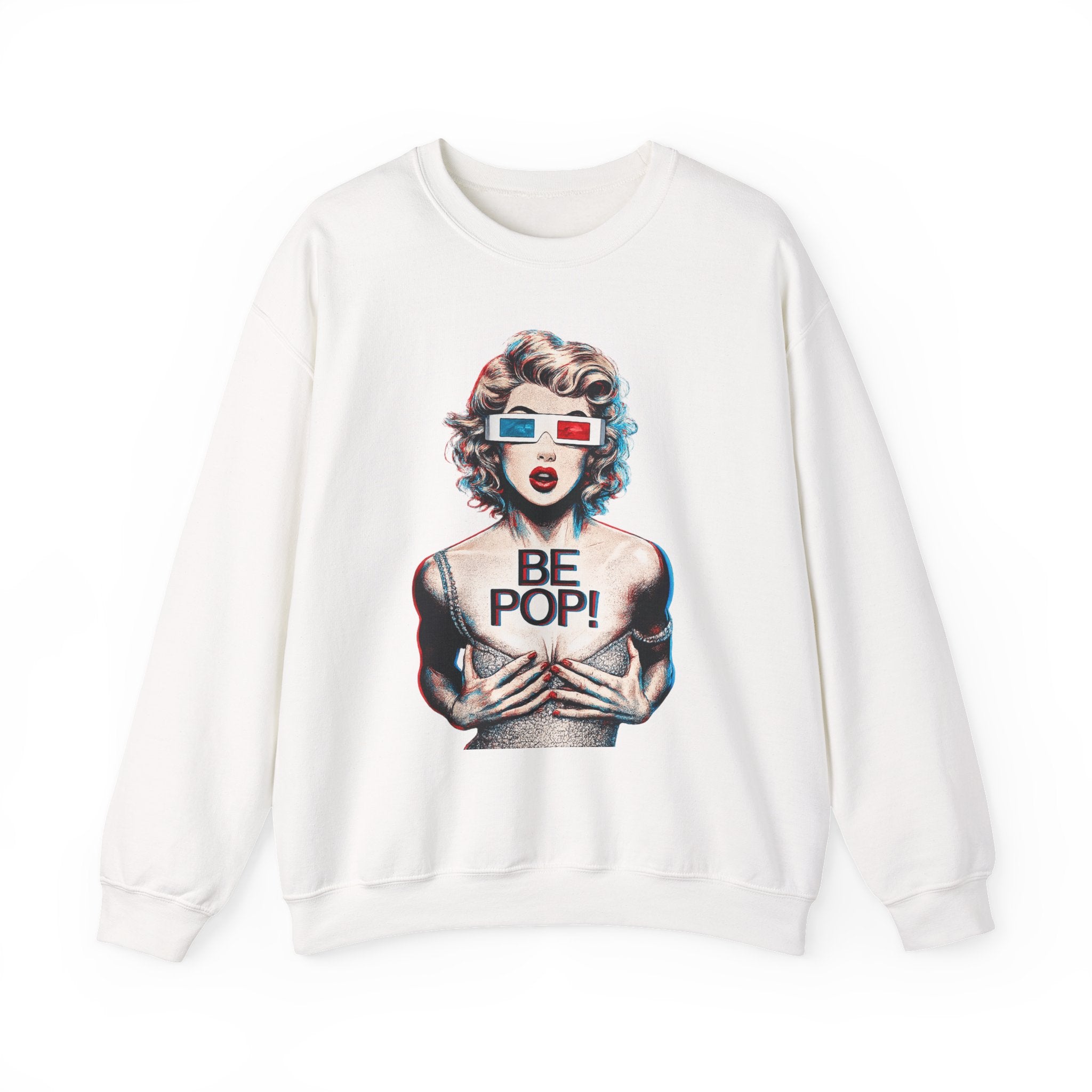 Pop Art BE POP! Sweatshirt | Vintage Pin-Up Graphic
