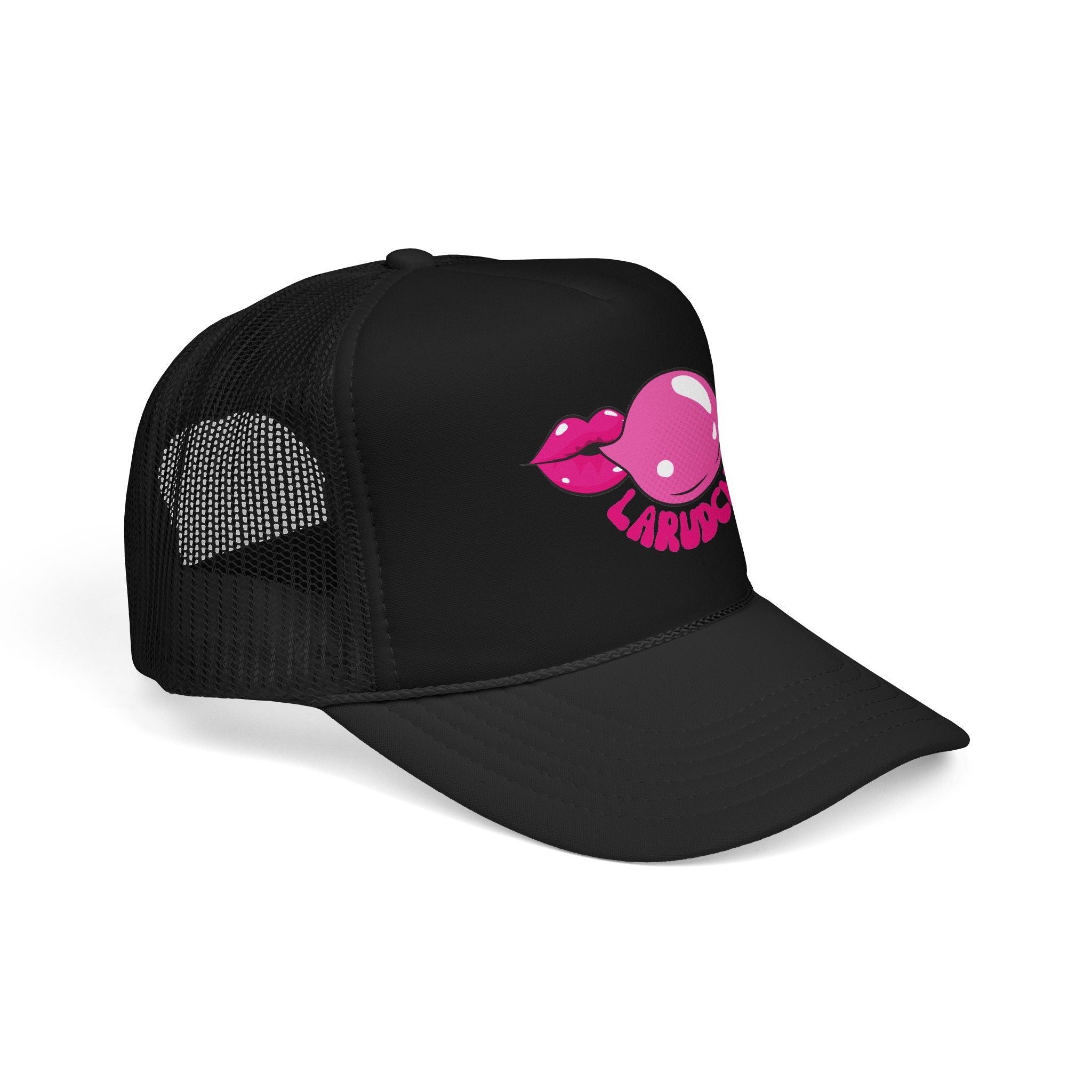 Bubble Gum Lips Trucker Hat | Pink Bubblegum Lip Graphic