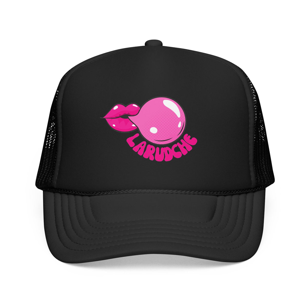 Bubble Gum Lips Trucker Hat | Pink Bubblegum Lip Graphic