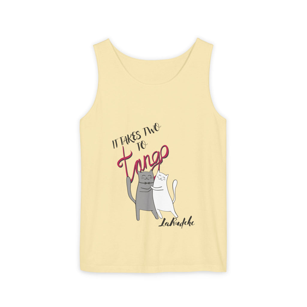 It Takes Two to Tango Cats tank top | Dancing Cat Illustration