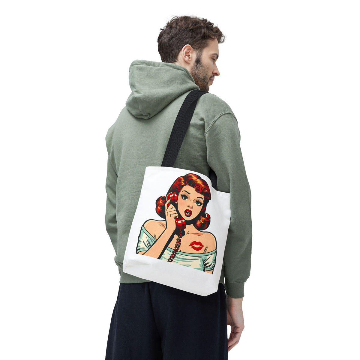 Retro Pop Art Pin Up Tote