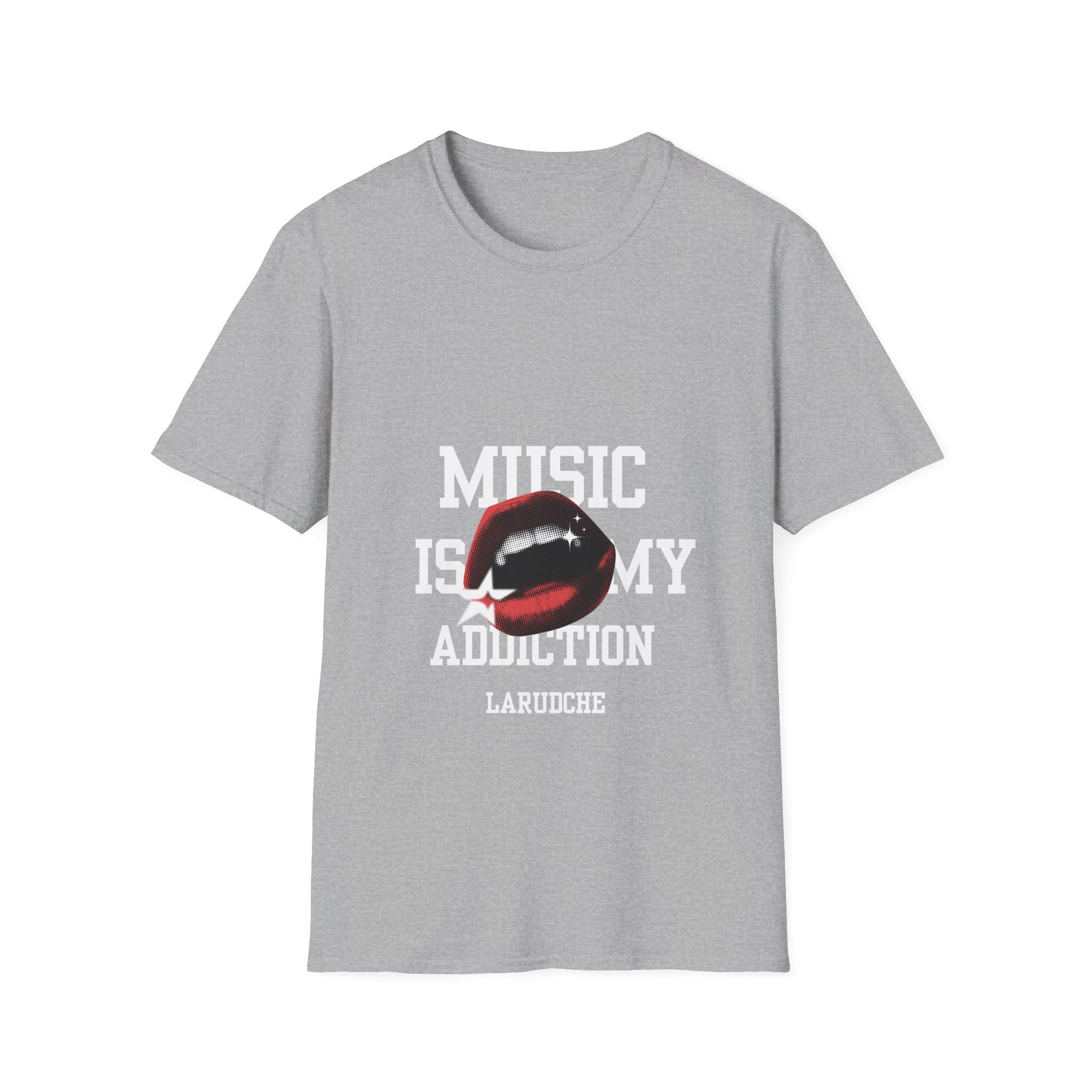 Music Is My Addiction T-Shirt | Lip Graphic Rock Tee