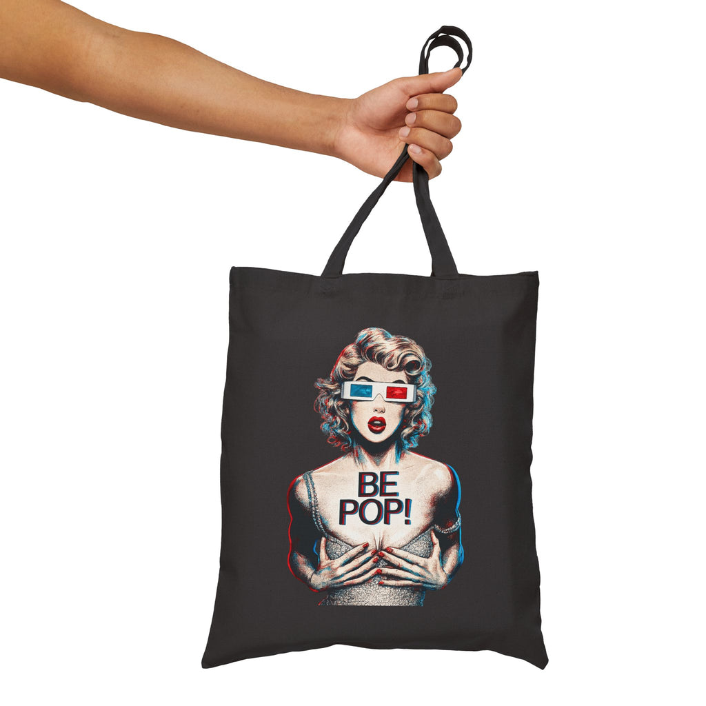 Be Pop! Tote Bag | Retro Pop Art Cotton Canvas Tote