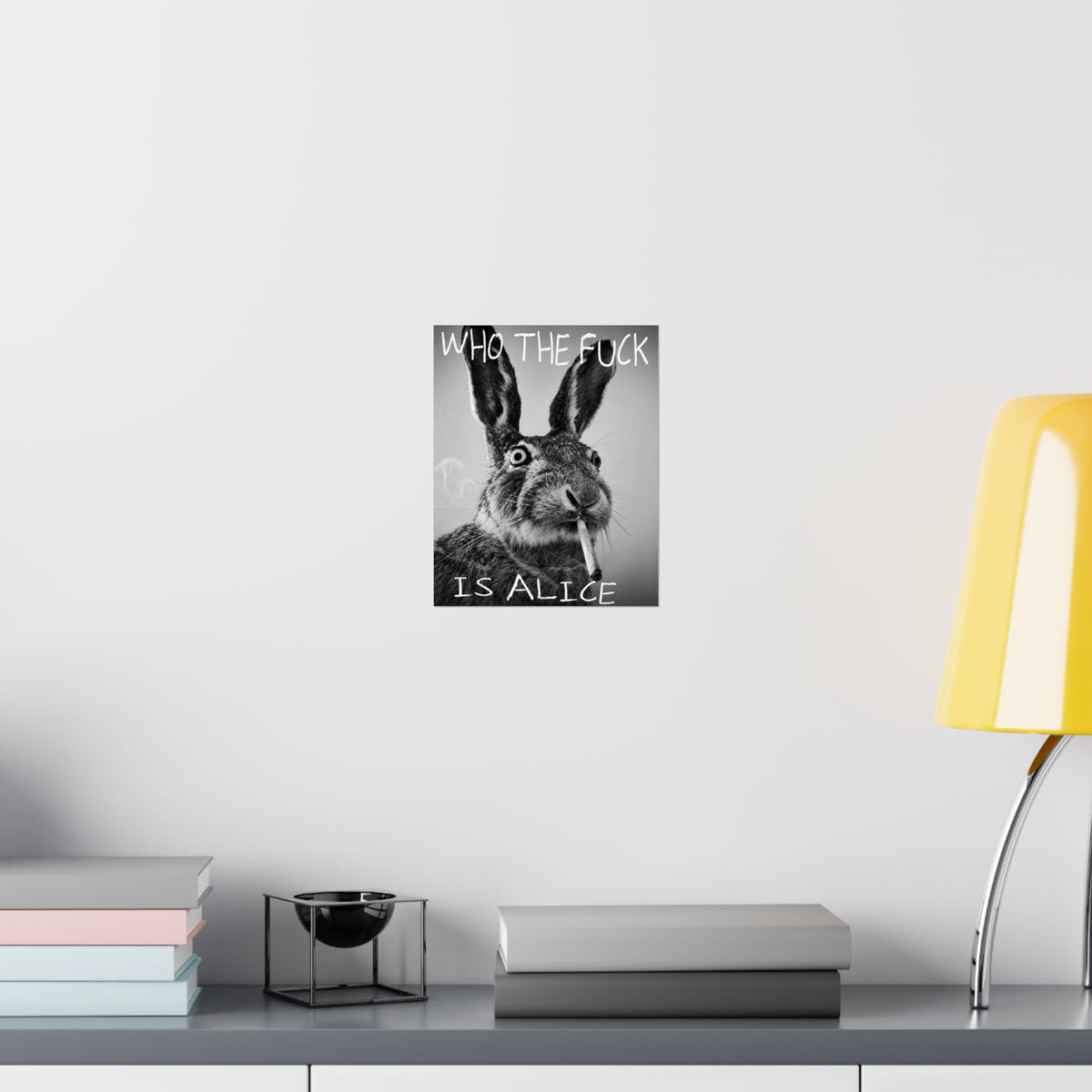 Who TF is Alice | Matte Vertical Wall Art, Funny Profanity Typography