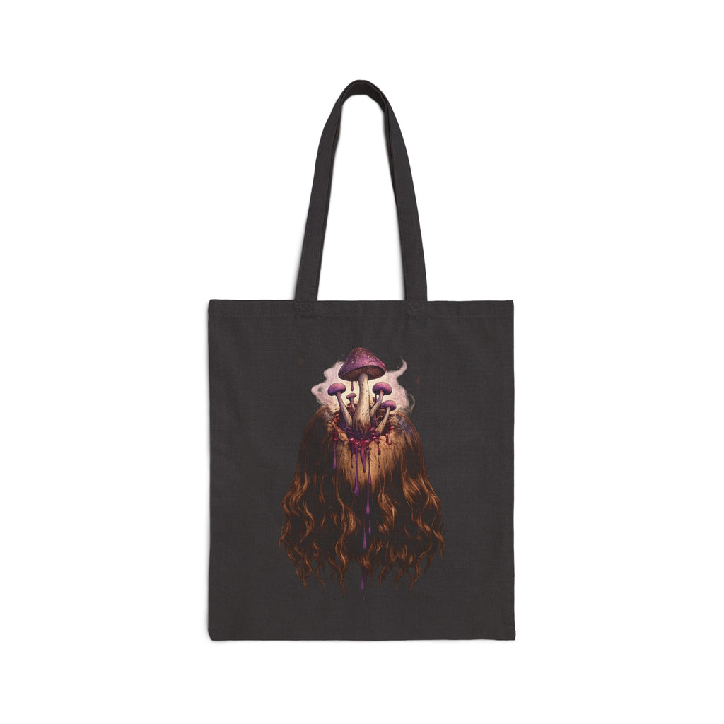 Mushroom Awakeness Tote Bag | Gothic Day of the Dead Motif