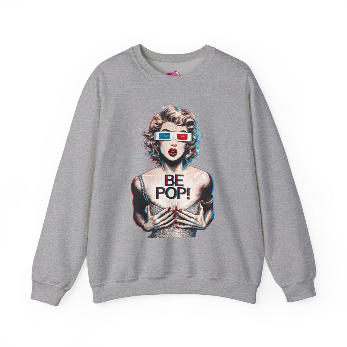 Pop Art BE POP! Sweatshirt | Vintage Pin-Up Graphic