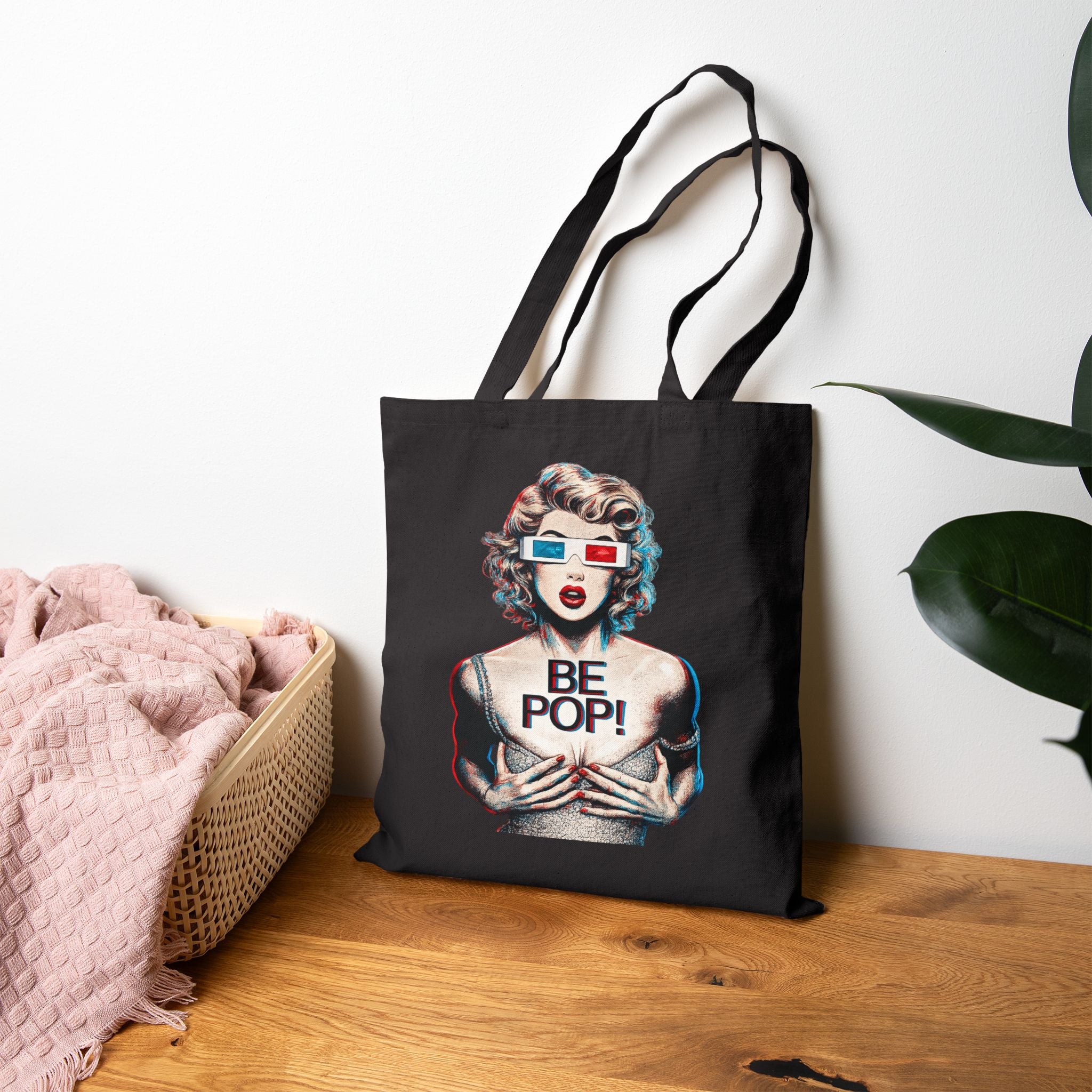 Be Pop! Tote Bag | Retro Pop Art Cotton Canvas Tote