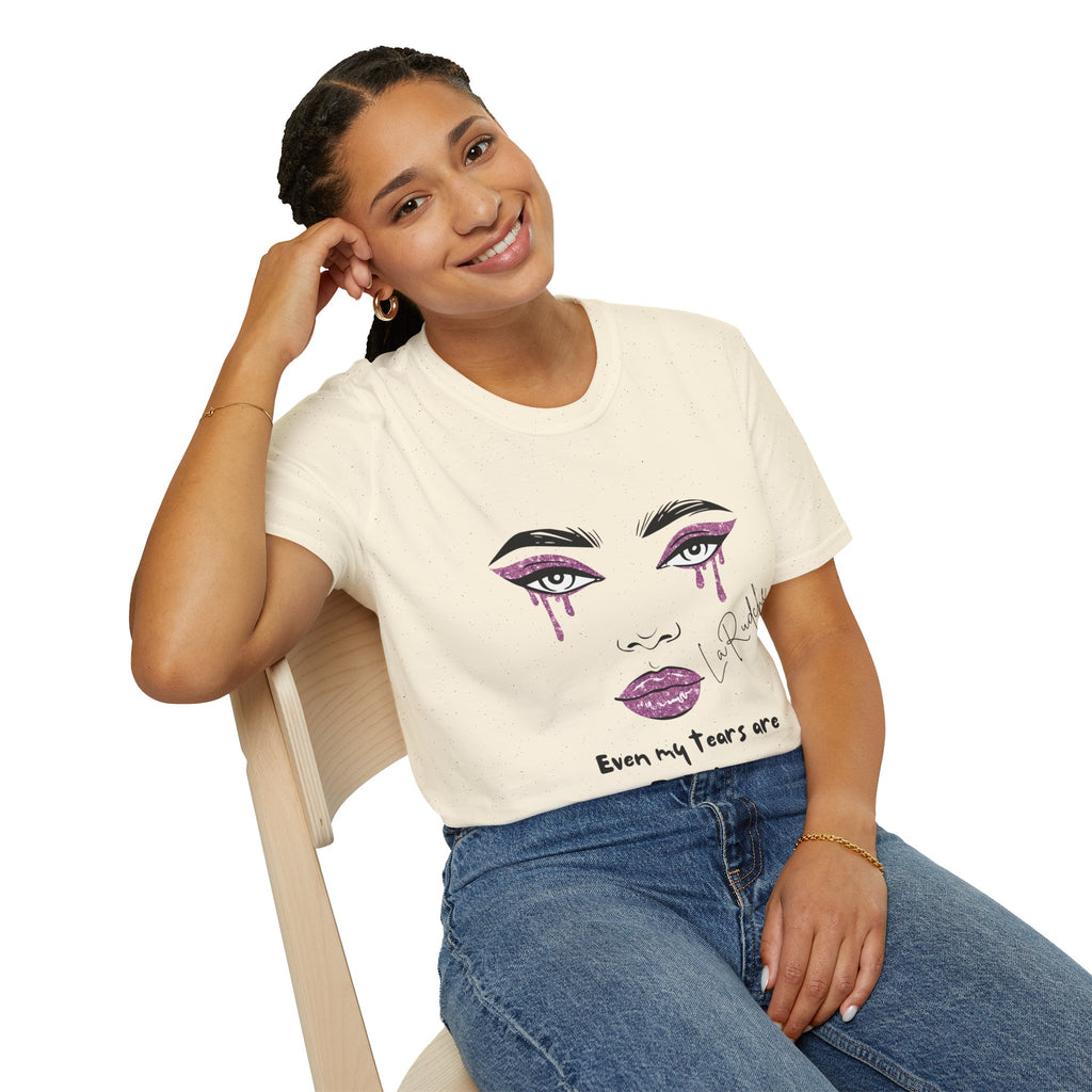 Even My Tears Are Fabulous T-Shirt | Minimal Feminine Illustration