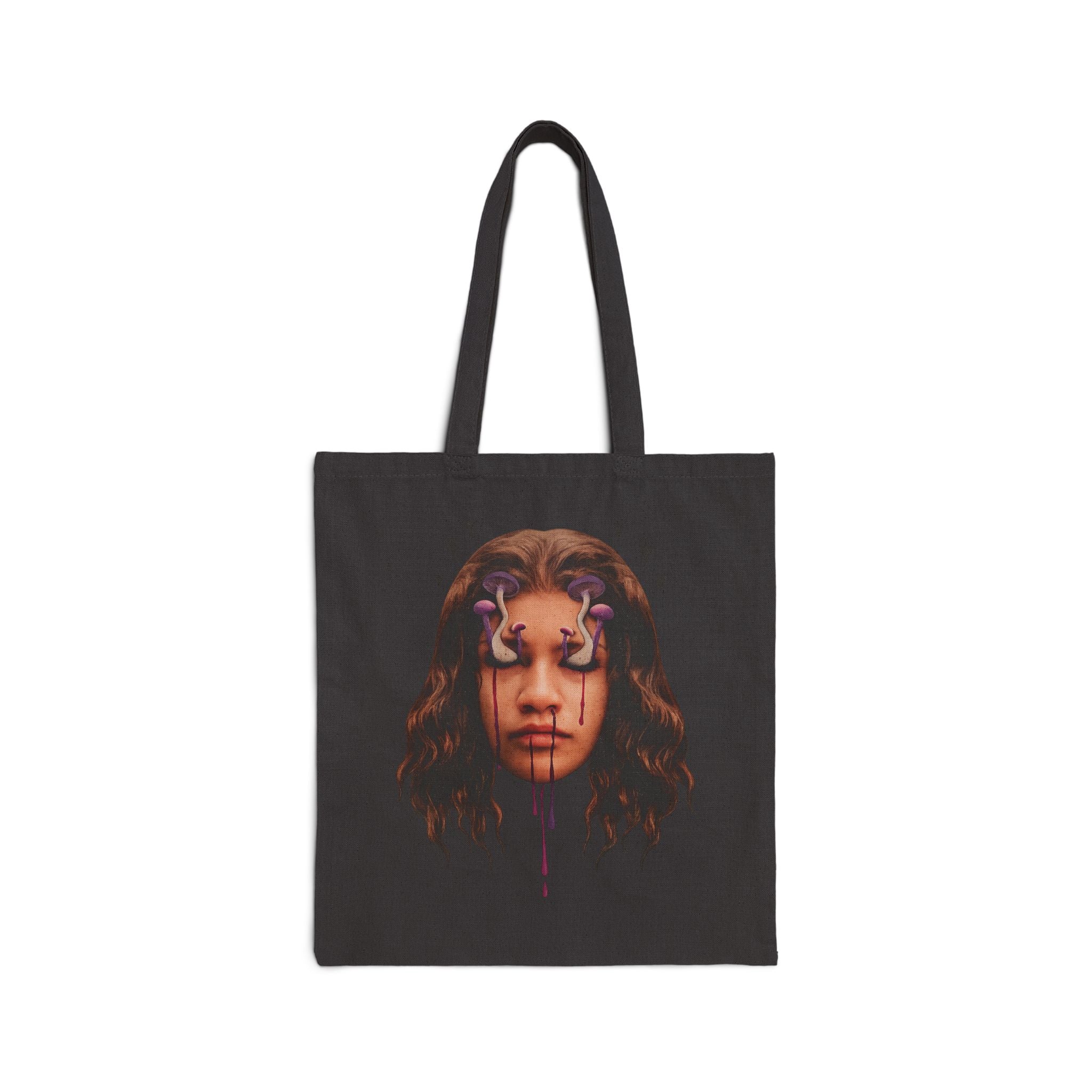 Mushroom Awakeness Tote Bag | Gothic Day of the Dead Motif