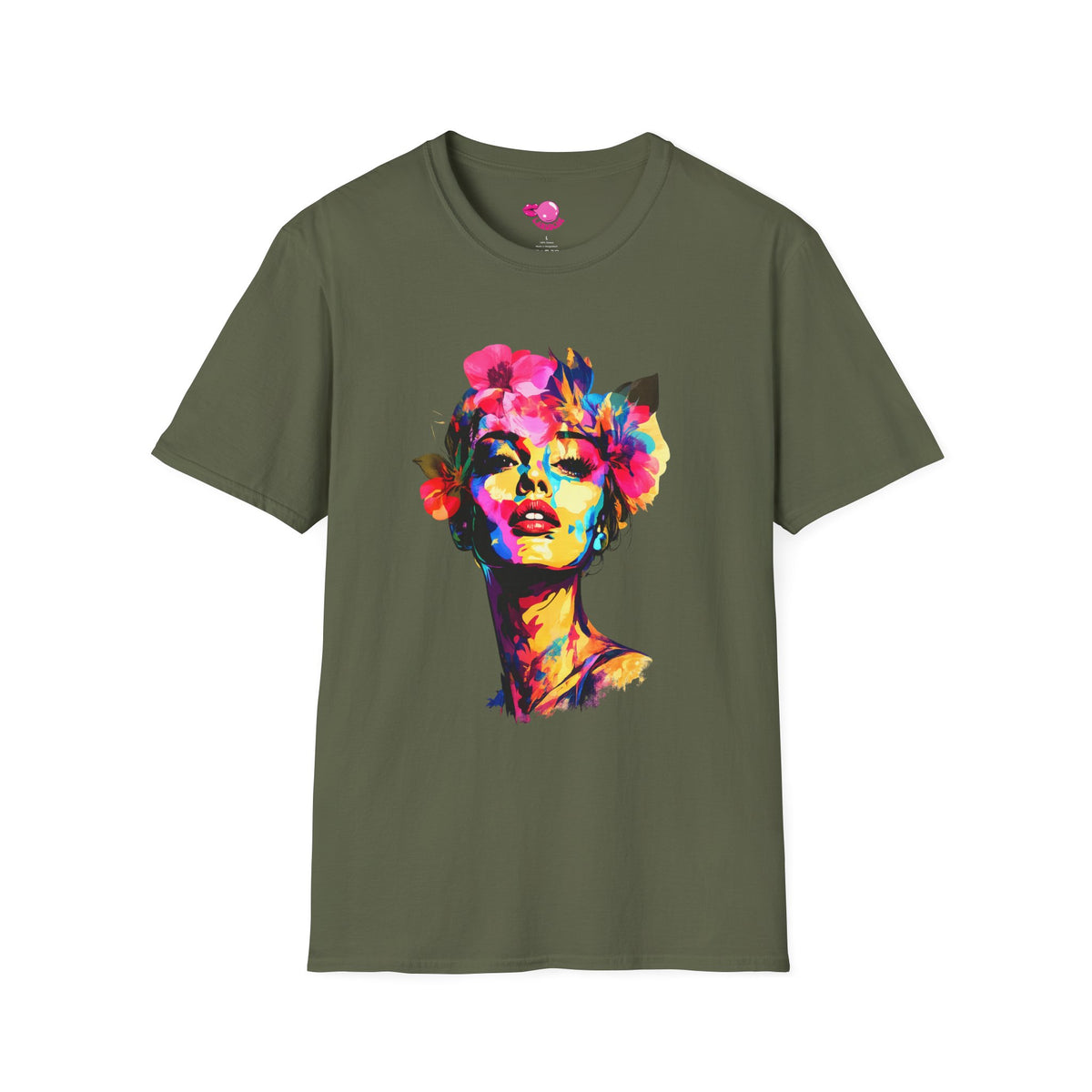 Pop Art Flower T-Shirt | Pop Art Woman, Tropical Flowers
