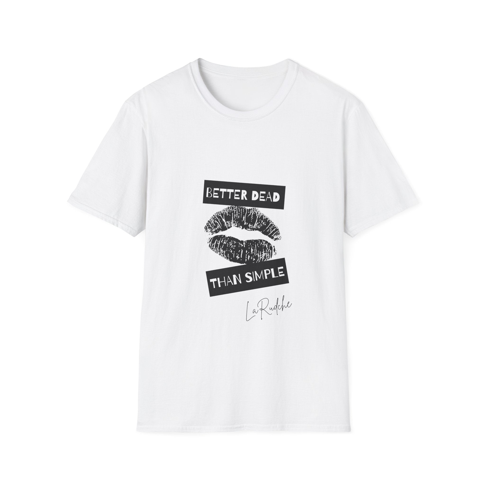 Better Dead Than Simple T-Shirt | Grunge Kiss Graphic Tee
