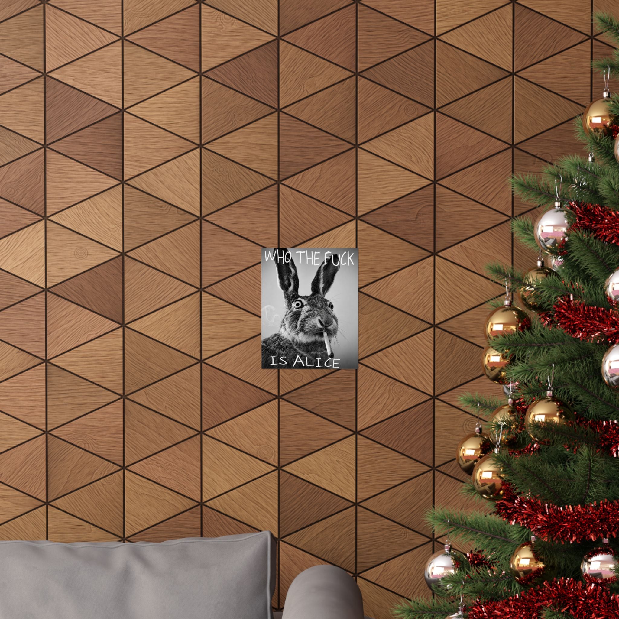Who TF is Alice | Matte Vertical Wall Art, Funny Profanity Typography