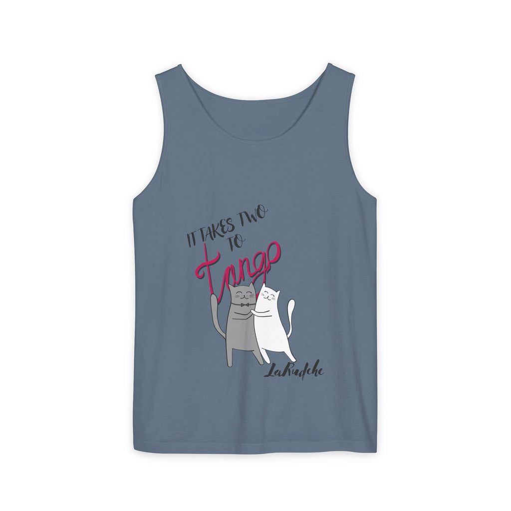 It Takes Two to Tango Cats tank top | Dancing Cat Illustration