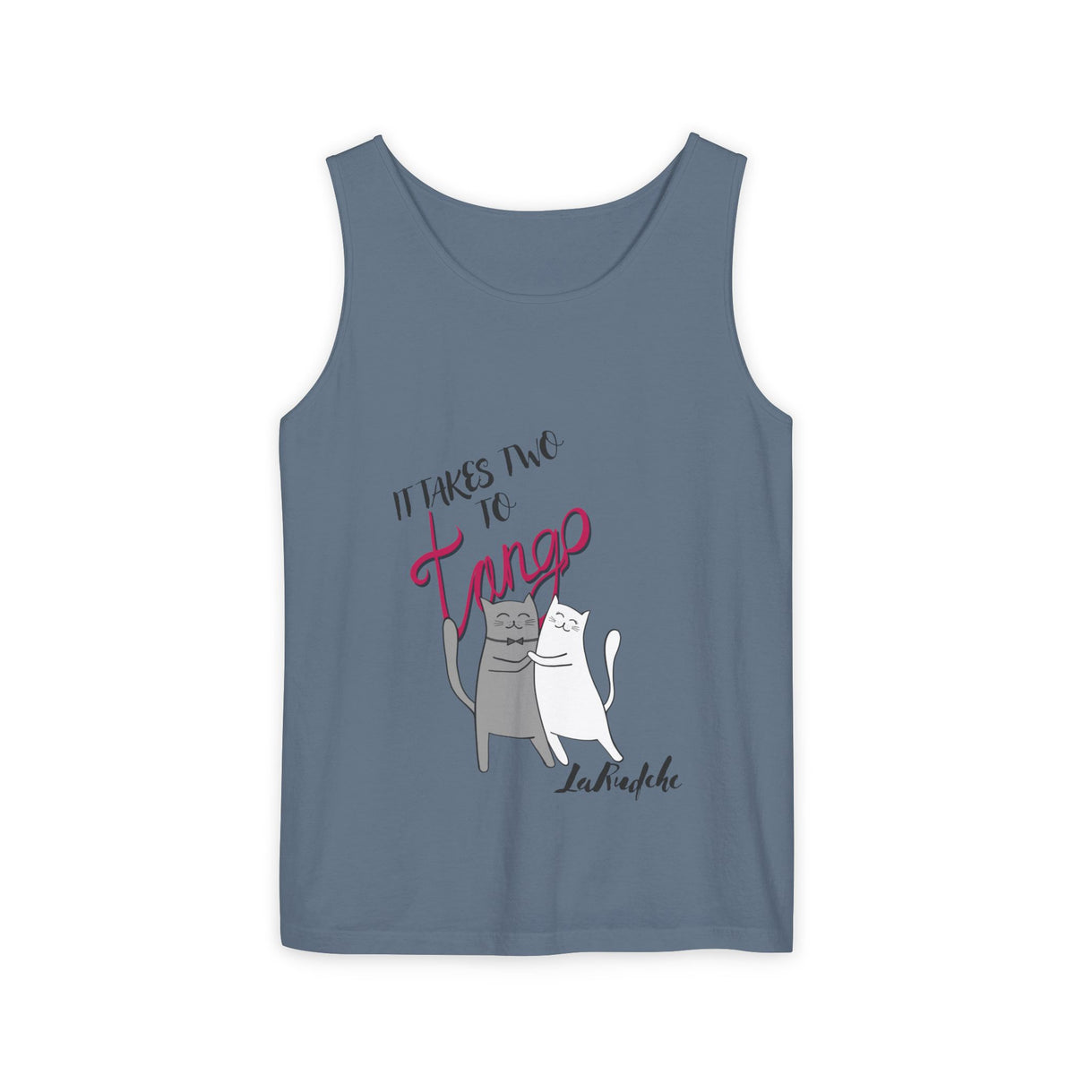 It Takes Two to Tango Cats tank top | Dancing Cat Illustration