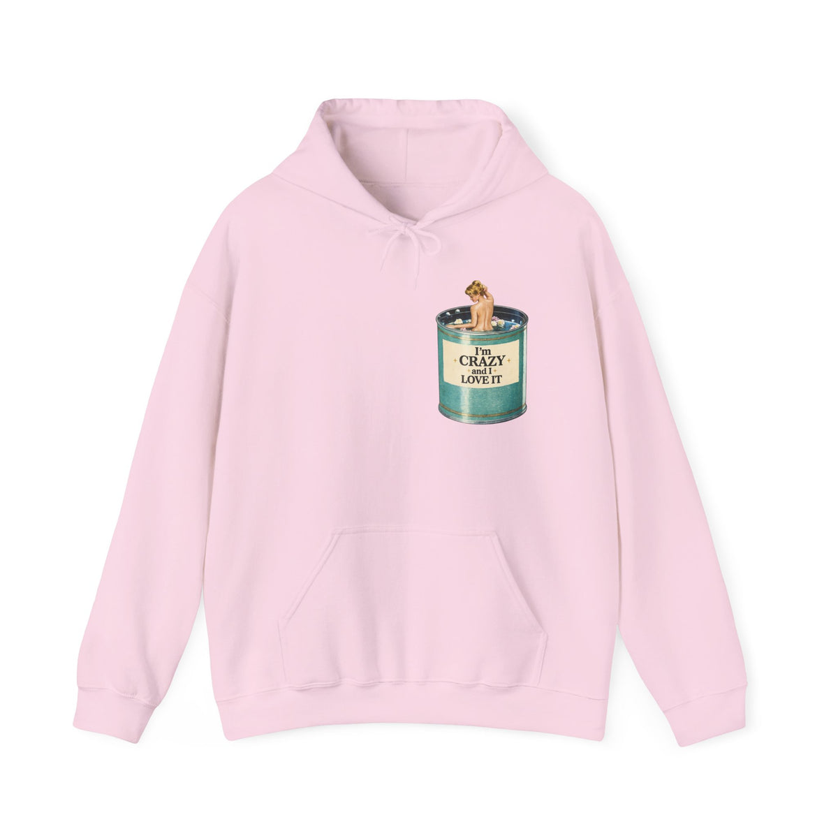 I'm Crazy and I Love It Hoodie | Cozy Candle Illustration Sweatshirt