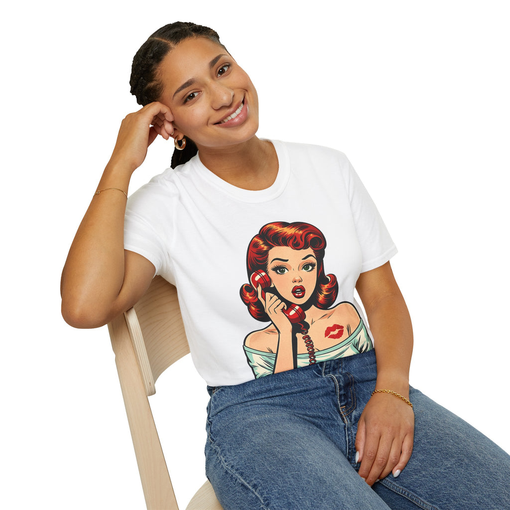 Retro Pinup Girl Pop Art T-Shirt | Vintage Comic Style Tee