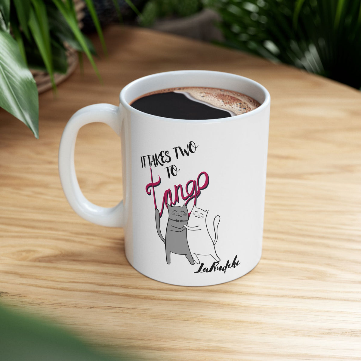 Takes Two Cats To Tango Mug | Motivational Ceramic Coffee Cup