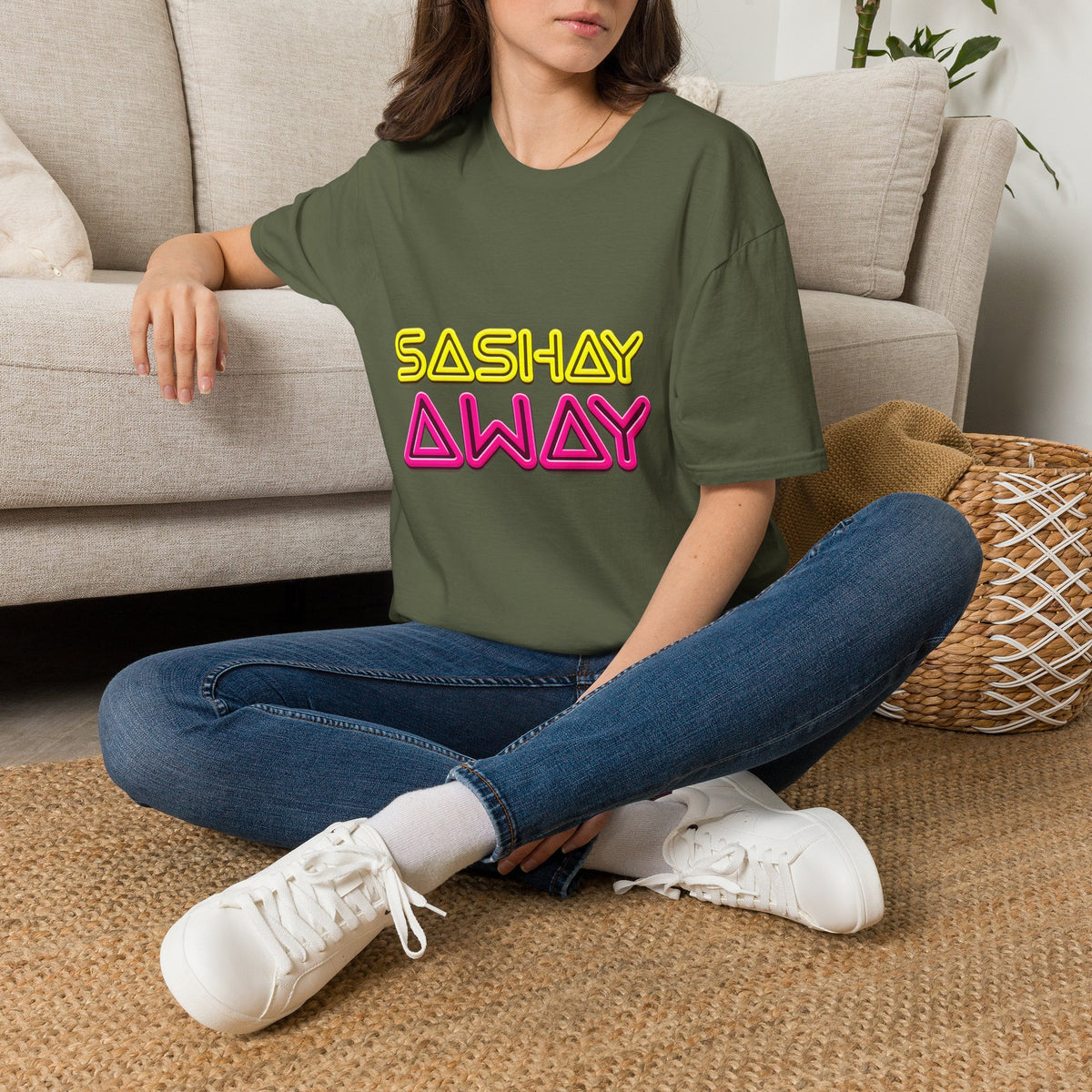 Sashay Away T-Shirt – Retro Neon Drag-Inspired Graphic Tee