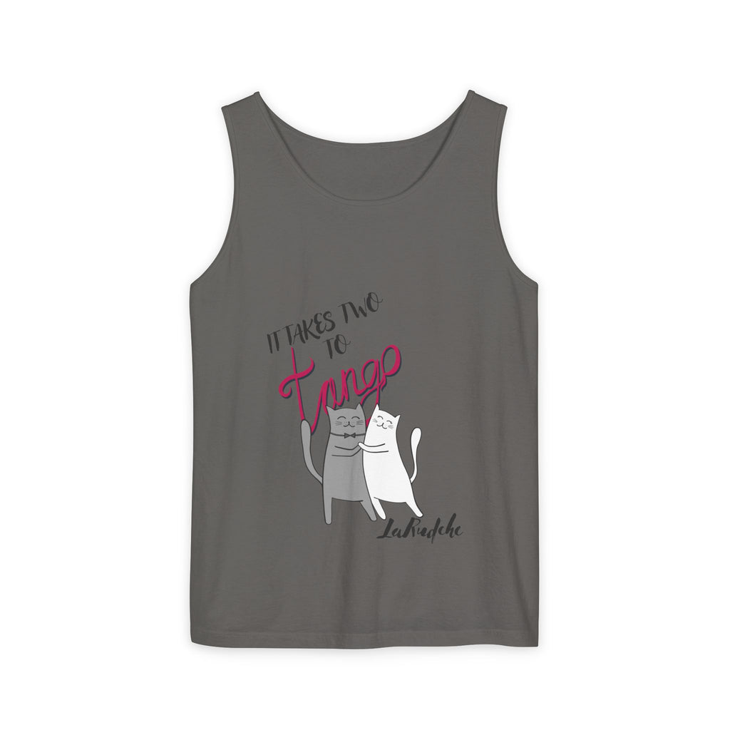 It Takes Two to Tango Cats tank top | Dancing Cat Illustration