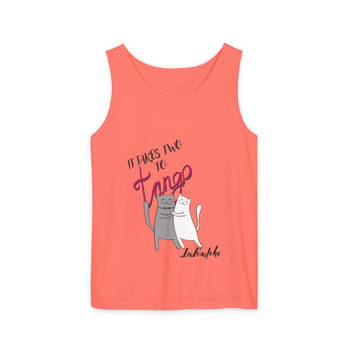 It Takes Two to Tango Cats tank top | Dancing Cat Illustration