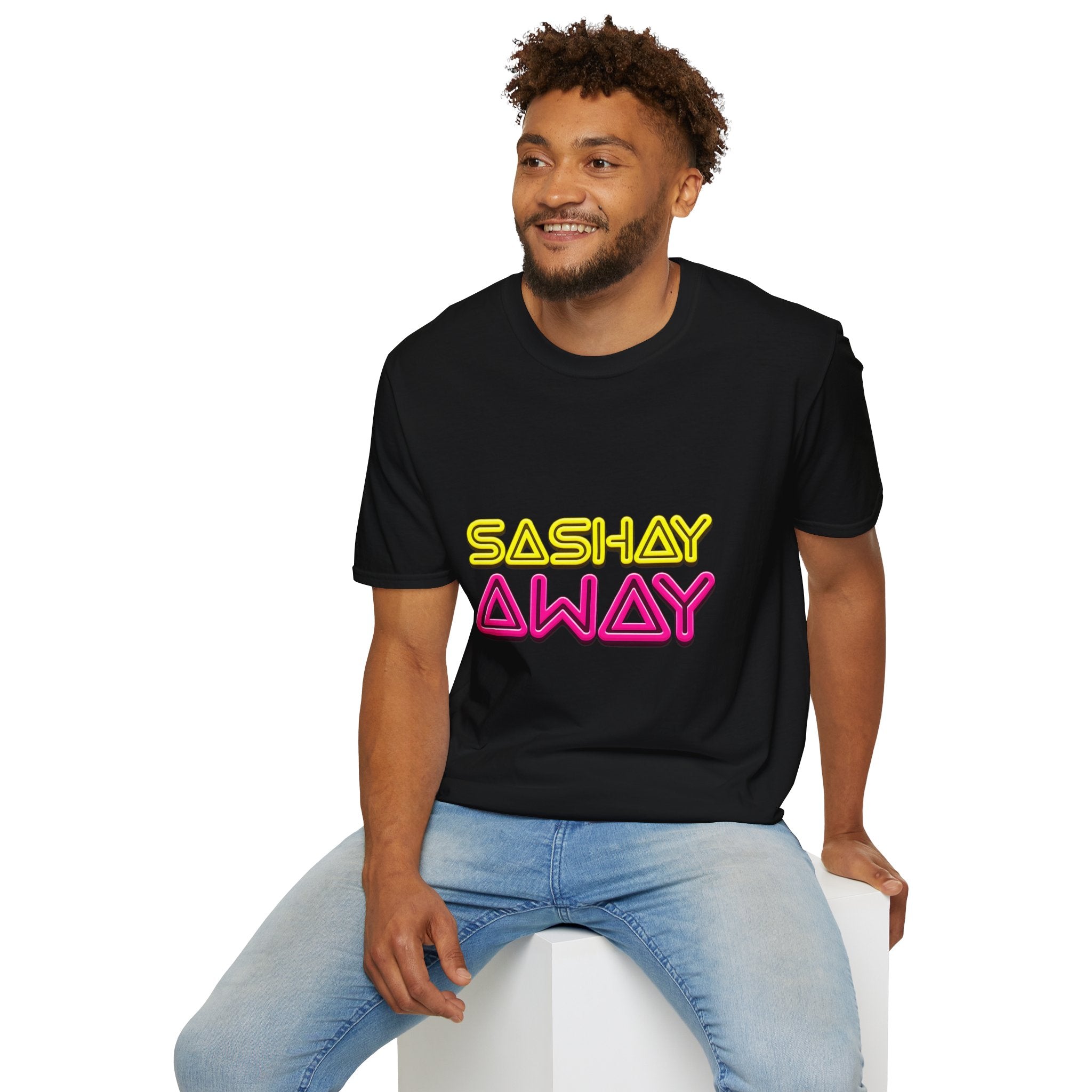 Sashay Away T-Shirt – Retro Neon Drag-Inspired Graphic Tee