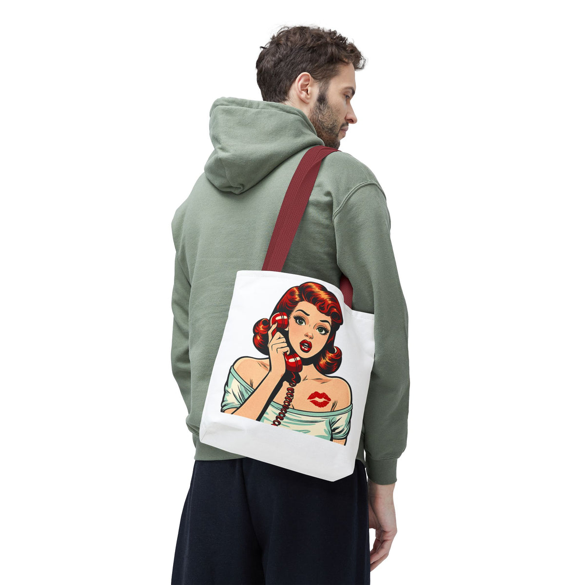 Retro Pop Art Pin Up Tote