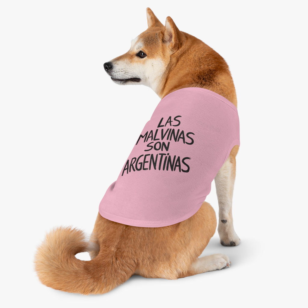 Las Malvinas Son Argentinas Pet Tank Top | Argentina Patriotic Dog Shirt